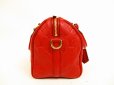 Photo3: LOUIS VUITTON Leather Empreinte Red Hand Bag Speedy 25 Bandouliere #4460