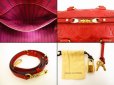 Photo9: LOUIS VUITTON Leather Empreinte Red Hand Bag Speedy 25 Bandouliere #4460