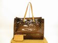 Photo1: LOUIS VUITTON Monogram Brown Vinyl Tote&Shoppers Bag Cabas Cruise #4462 (1)