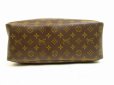 Photo5: LOUIS VUITTON Monogram Leather Brown Hand Bag Purse Deauville #4463