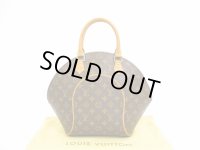 LOUIS VUITTON Monogram Leather Brown Hand Bag Purse Ellipse MM #4466