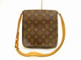 Photo1: LOUIS VUITTON Monogram Leatger Brown Shoulder Bag Musette Salsa Short #4468 (1)