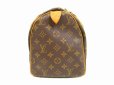 Photo3: LOUIS VUITTON Monogram Leather Brown Hand Bag Purse Speedy30 #4474