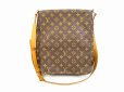 Photo1: LOUIS VUITTON Monogram Leather Brown Messenger&Cross-body Bag Musette #4475 (1)