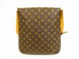 Photo2: LOUIS VUITTON Monogram Leather Brown Messenger&Cross-body Bag Musette #4475 (2)