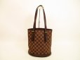 Photo1: LOUIS VUITTON Damier Leather Brown Tote&Shoppers Bag Marais #4480 (1)