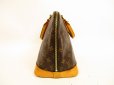 Photo3: LOUIS VUITTON Monogram Leather Brown Hand Bag Purse Alma #4482