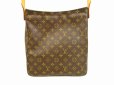 Photo2: LOUIS VUITTON Monogram Leather Brown Shoulder Bag Looping GM #4488 (2)