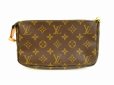 Photo2: LOUIS VUITTON Monogram Leather Brown Accessories Pouch Pochette #4493 (2)