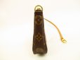 Photo3: LOUIS VUITTON Monogram Leather Brown Accessories Pouch Pochette #4493