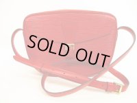 LOUIS VUITTON Epi Leather Red Messenger&Cross-body Bag Jeune Fille #4498