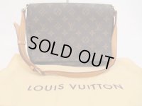 LOUIS VUITTON Monogram Leather Brown Shoulder Bag Musette Tango Short #4502