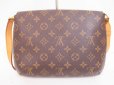 Photo2: LOUIS VUITTON Monogram Leather Brown Shoulder Bag Musette Tango Short #4502 (2)