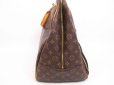 Photo3: LOUIS VUITTON Monogram Leather Brown Boston Bag Hand Bag Evasion #4505