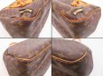 Photo6: LOUIS VUITTON Monogram Leather Brown Boston Bag Hand Bag Evasion #4505