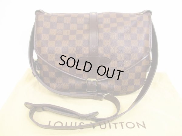 Photo1: LOUIS VUITTON Damier Cross-body Bag Saumur MM 30 special order #4516