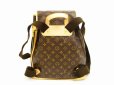 Photo2: LOUIS VUITTON Monogram Leather Brown Backpack Bag Bosphore #4521 (2)