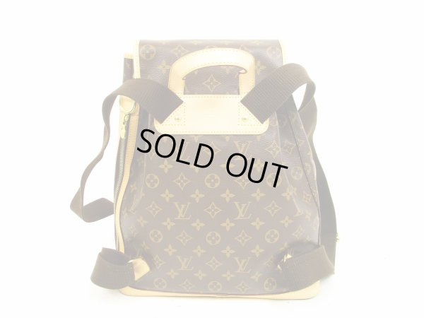 Photo2: LOUIS VUITTON Monogram Leather Brown Backpack Bag Bosphore #4521