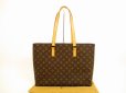 Photo1: LOUIS VUITTON Monogram Leather Brown Tote&Shoppers Bag Luco #4522 (1)