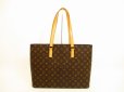 Photo2: LOUIS VUITTON Monogram Leather Brown Tote&Shoppers Bag Luco #4522 (2)