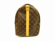 Photo3: LOUIS VUITTON Monogram Leather Brown Gym Bag Keepall 50 Bandouliere #4525