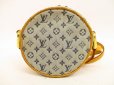 Photo2: LOUIS VUITTON Monogram Mini Canvas Blue Cross-body Bag Jeanne PM #4529 (2)