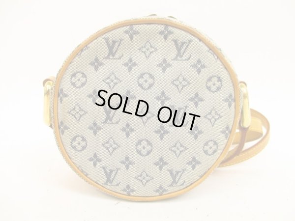 Photo2: LOUIS VUITTON Monogram Mini Canvas Blue Cross-body Bag Jeanne PM #4529