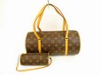 Photo1: LOUIS VUITTON Monogram Leather Brown Hand Bag Papillon 30 w/Pouch #4531 (1)