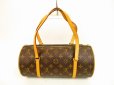 Photo2: LOUIS VUITTON Monogram Leather Brown Hand Bag Papillon 30 w/Pouch #4531 (2)