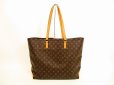 Photo1: LOUIS VUITTON Monogram Leather Brown Tote&Shoppers Bag Cabas Alto #4542 (1)