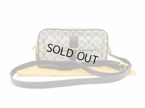 Photo1: LOUIS VUITTON Monogram Mini Canvas Blue Cross-body Bag Juliet MM #4545