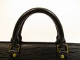 Photo7: LOUIS VUITTON Epi Leather Black Hand Bag Purse Sac Triangle #4546