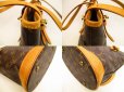 Photo6: LOUIS VUITTON Monogram Leather Brown Tote Bag Petite Bucket w/Pouch #4556