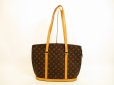 Photo1: LOUIS VUITTON Monogram Leather Brown Tote&Shoppers Bag Babylone #4563 (1)