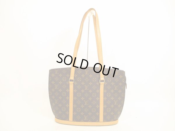 Photo1: LOUIS VUITTON Monogram Leather Brown Tote&Shoppers Bag Babylone #4563