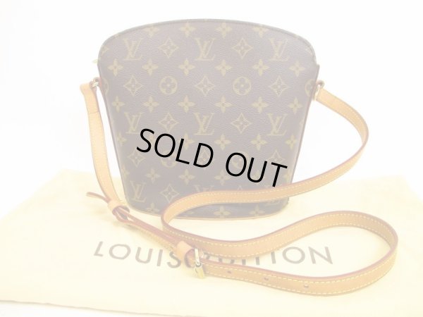 Photo1: LOUIS VUITTON Monogram Leather Brown Messenger&Cross-body Bag Drouot #4567