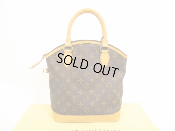 Photo1: LOUIS VUITTON Monogram Leather Brown Hand Bag Purse Lockit PM #4571