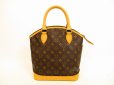 Photo2: LOUIS VUITTON Monogram Leather Brown Hand Bag Purse Lockit PM #4571 (2)