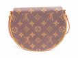 Photo2: LOUIS VUITTON Monogram Leather Brown Cross-body Bag Tambourine #4574 (2)