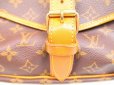 Photo9: LOUIS VUITTON Monogram Leather Brown Cross-body Bag Saumur 35 #4579