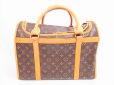 Photo1: LOUIS VUITTON Monogram Leather Brown Dog Carrier Hand Bag Sac Chien 40 #4584 (1)