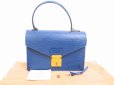 Photo1: LOUIS VUITTON Epi Leather Blue Hand Bag Purse Concorde #4586 (1)