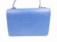 Photo2: LOUIS VUITTON Epi Leather Blue Hand Bag Purse Concorde #4586 (2)