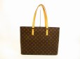 Photo1: LOUIS VUITTON Monogram Leather Brown Tote&Shoppers Bag Luco #4601 (1)