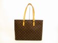 Photo2: LOUIS VUITTON Monogram Leather Brown Tote&Shoppers Bag Luco #4601 (2)