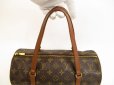 Photo11: LOUIS VUITTON Monogram Leather Brown Hand Bag Papillon 30 w/Pouch #4603