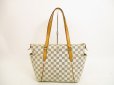 Photo2: LOUIS VUITTON Azur Leather White Tote&Shoppers Bag Totally PM #4611 (2)