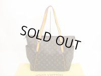 LOUIS VUITTON Monogram Leather Brown Tote&Shoppers Bag Totally MM #4612