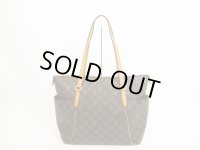 LOUIS VUITTON Monogram Leather Brown Tote&Shoppers Bag Totally MM #4615