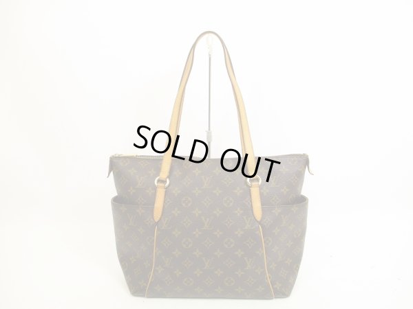 Photo1: LOUIS VUITTON Monogram Leather Brown Tote&Shoppers Bag Totally MM #4615